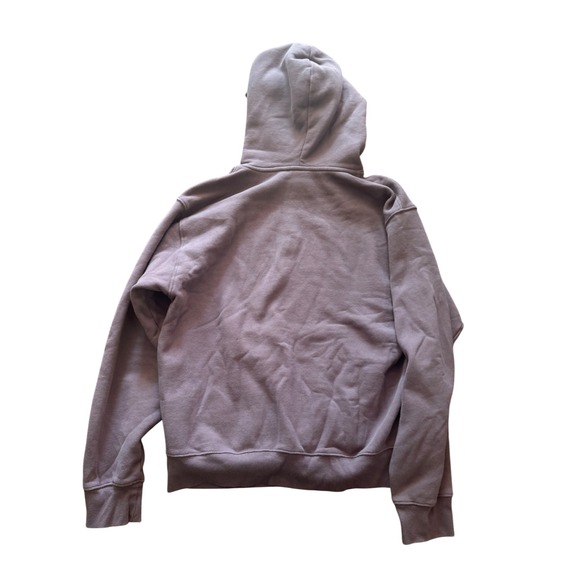 Aritzia TNA Sweatfleece Cozy Fleece Perfect Fit Hoodie Pullover Women's L Purple - Picture 2 of 4